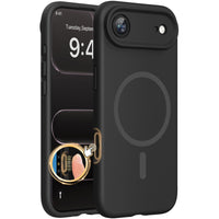 Magnetic for iPhone 17 Pro Max Case, Compatible with MagSafe, Integrated Silicone Camera Control Cover, 3.0mm Thicken Shockproof Drop Protection Phone Case for 17 ProMax, Orange